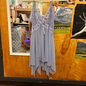 Elegant Lavender Lace lingerie dress